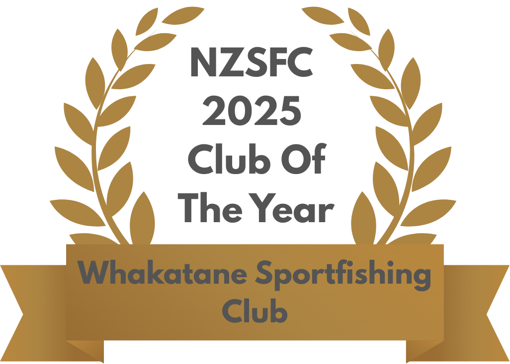 NZSFC – the New Zealand Sport Fishing Council has voted the Whakatane Sportfishing Club as the Club of the Year for 2025.