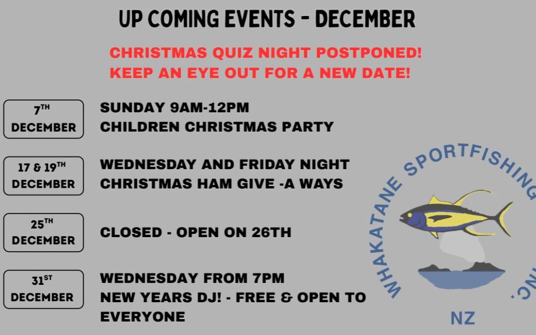 December Upcoming Events