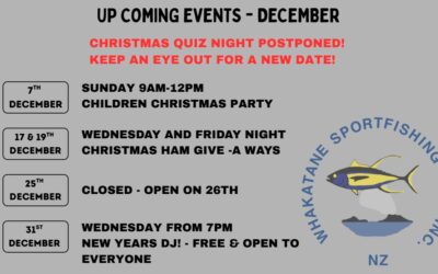 December Upcoming Events